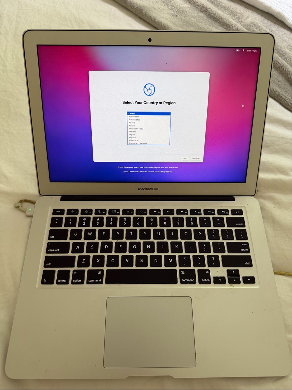 Apple MacBook Air Silver with Black Keyboard